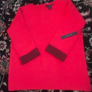 Brand New Tahari Red Sweater with Cuffs